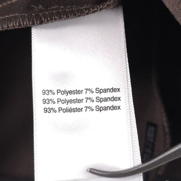 NWT HALSTON Faux Suede Pull on Pants Taupe SOFT STRETCHY H1406AMX Size LARGE - Picture 10 of 11